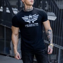 Iron Aesthetics Ultrasoft tričko maskáč čierna