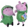 9261015 DR Plyšové prasiatko Peppa v kostýme dinosaura 28 cm
