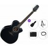 Takamine GN30CE Premium SET Black Elektroakustická gitara Jumbo