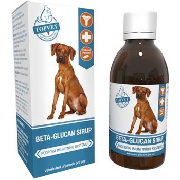 Topvet Beta glukán sirup pre psov 200 ml