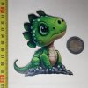 Dino - Drevená magnetka - CoolArts Výška magnetky: 10 cm