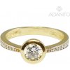 Adanito BRR0636G Zlatý prsteň so zirkónmi