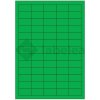 Labelea Samolepiace etikety 38x21,2 mm farebné papierové, na hárku A4, pre laserovú a atramentovú tlač, Farba etikiet Zelená, Počet hárkov v balení 100 EPY038021PG065S