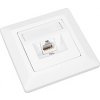 Zásuvka Solarix CAT6 STP 1 x RJ45 pod omítku bílá