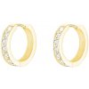 Rosefield pozlátené náušnice kruhy Essentials JECHG-J571