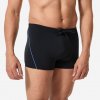 Decathlon pánske boxerkové plavky Plus čierno-modré