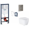 Grohe Rapid SL - Set predstenovej inštalácie, klozetu, dosky SoftClose, tlačidla Skate Cosmopolitan a súpravy na vhadzovanie tabliet, kefovaný Hard Graphite SANI11BB5140