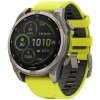 Smart hodinky Garmin Fenix 47 mm, žlté, gumený remienok, vodotesné, dotykové