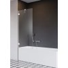 RADAWAY ESSENZA PRO WHITE PNJ II 60cm vaňová zástena pevná jednodielna, profil biely, sklo číre, 10101060-04-01