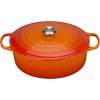 Le Creuset - Liatinový hrniec oválny s pokrievkou 33 cm/7,5 l oranžový