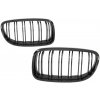 KITT Specials Front Kidney Grilles suitable for BMW 3 Series E90 E91 LCI (2008-2011) Double Stripe M Design Piano Black