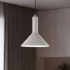 SIGMA Závesné svietidlo Vitrum cone, taupe, kov, Ø 26 cm, E27 - 40806