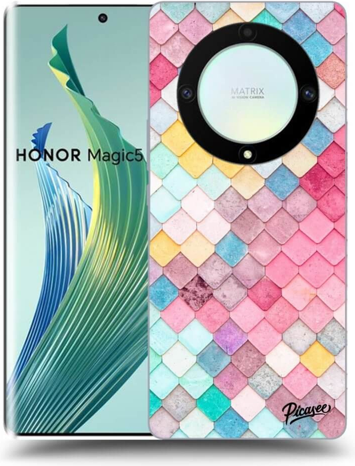 Picasee silikónové Honor Magic5 Lite 5G - Colorful roof čierne