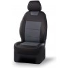 Autopoťah LEATHER LOOK BLACK - GREY
