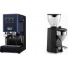 Gaggia New Classic E24, blue + Rocket Espresso FAUSTO 2.1, black