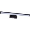 Nástenné kúpeľňové LED svietidlo nad zrkadlo 8W 590lm 4000K neutrálna biela Rectangular Black IP44 Asten Kanlux