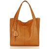 MAZZINI Kožená shopper kabelka Portofino Max | camel s139m
