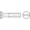 TOOLCRAFT TO-5450394 zápustné skrutky M4 10 mm drážka DIN 963 mosaz galvanizované niklom 200 ks; TO-5450394
