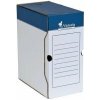 Archívny box, A4, 150 mm, kartón, VICTORIA OFFICE, modro biela