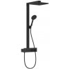 Hansgrohe Raindance E - Sprchový set s termostatom, 30x30 cm, matná čierna - 27361670