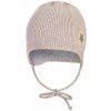 Little Angel Čiapka pletená zaväzovacia LA Outlast ® Cappuccino Veľ. 3 (42-44 cm)