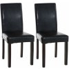 Design-Shop Inn nohy tmavo hnedé Čierna 2 ks