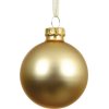 Vianočná ozdoba sklenená guľa Ø 15 cm matná zlatá