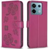 VSETKONAMOBIL 72241 ART CLOVER Peňaženkový obal pre Xiaomi Redmi Note 13 Pro bordový