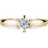 Florence | Zásnubný prsteň so stredovým diamantom 0.400ct, žlté zlato 58