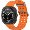 ESES Silikonový dírkovaný řemínek pro Samsung Galaxy Watch Ultra 47 mm - Oranžový 1530006168