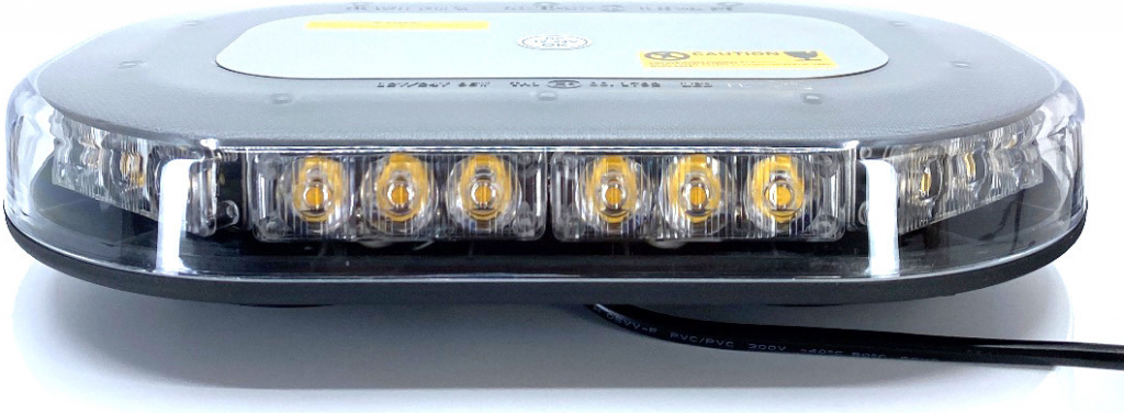 TruckLED LED CREE výstražný maják, 95W, 12-24V oranžový, magnet, IP67 [BLK0004]