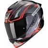 Moto přilba SCORPION EXO-1400 EVO II AIR ACCORD šedo/červená - Velikost XS