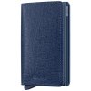 Kožené puzdro na karty SECRID Slimwallet Crisple Navy tmavo modrá