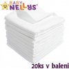 Baby Nellys Kvalitné Bavlnené Plienky TETRA LUX 20 Ks 60x80 cm