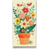 Vymalujsisam.sk Maľovanie podľa čísiel - Jarné kvietky v kvetináči 2 Veľkosť: 40x80cm, Rám: Bez rámu, iba zrolované plátno