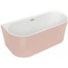 Polimat Sola I voľne stojaca akrylátová vaňa, ružová Dĺžka vane: 150 cm, 00500