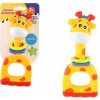 Teddies Hrkálka / hryzátko / pískatko žirafa plast 7x16cm