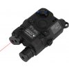 Imperator Tactical AN/PEQ-15-B LED svietidlo a červený / IR laser (RIS) - čierna
