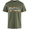 FJÄLLRÄVEN Multicolor Logo T-shirt M Laurel Green - S