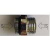 AQUARISTO STYLE Vsuvka 1/2 x 1/2 s tesnením do termostatických batérií, chróm