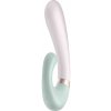 Satisfyer Heat Wave - šikovný, hrejivý, ramenový vibrátor (mäta)