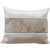 Dekoračná obliečka na vankúš s elegantným vzorom v orechovo béžovej farbe Šírka 50 cm | Dĺžka 60 cm béžová