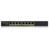 Zyxel GS1915-8EP 8-port Gigabit Web Smart PoE switch, 8x gigabit RJ45, fanless, 60W PoE budget GS1915-8EP-EU0101F