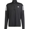 Pánske bežecké tričko adidas, OWN THE RUN HALF-ZIP čierna,biela, XXXL