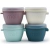 Melii Silikónové tégliky na potraviny Snap&Go 118 ml - 4ks - Luxe pastelové