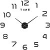 Nástenné DIY hodiny čierne – priemer 60 až 130 cm