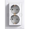 Schneider Electric Asfora Dvojzásuvka 230V, biela (nemecký štandard)