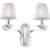 Nástenné svietidlo Ideal lux 059211 PEGASO AP2 BIANCO 2xE14 40W