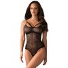 Spodné prádlo-818-TED-1 body S/M - Body Obsessive 818-TED-1 Teddy