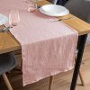 Biante Mušelínový behúň na stôl MSN-078 Púdrovo ružový 35x140 cm